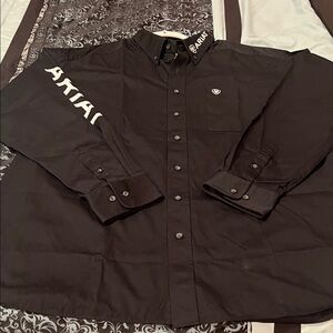 ARIAT Men’s Classic Black Long Sleeve Shirt, very nice, size XXL